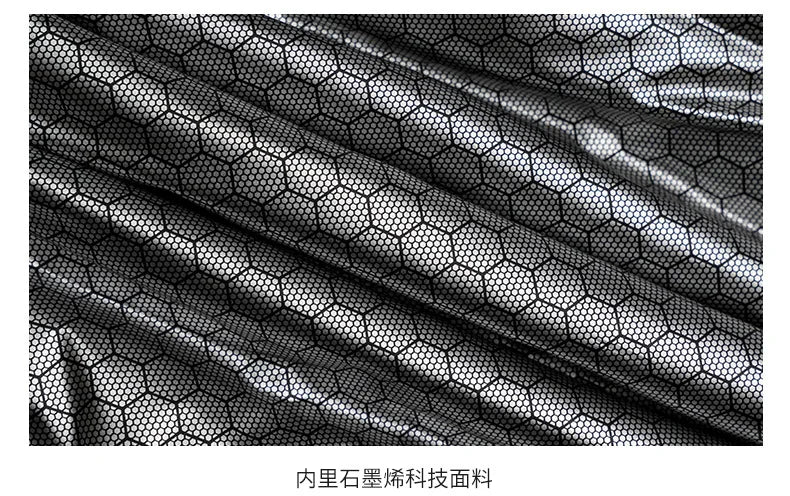 2026 Graphene Self-heating Down Jacket Men Solid Windproof Pleated Dow ...